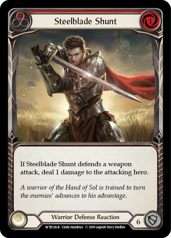 Steelblade Shunt (Red) [WTR126-R] Alpha Print Rainbow Foil | Good Games Cannington