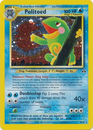 Politoed (8/75) [Neo Discovery Unlimited] | Good Games Cannington