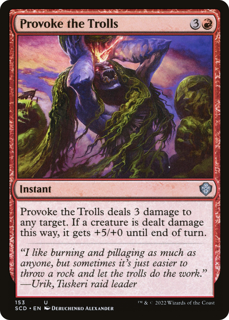 Provoke the Trolls [Starter Commander Decks] | Good Games Cannington