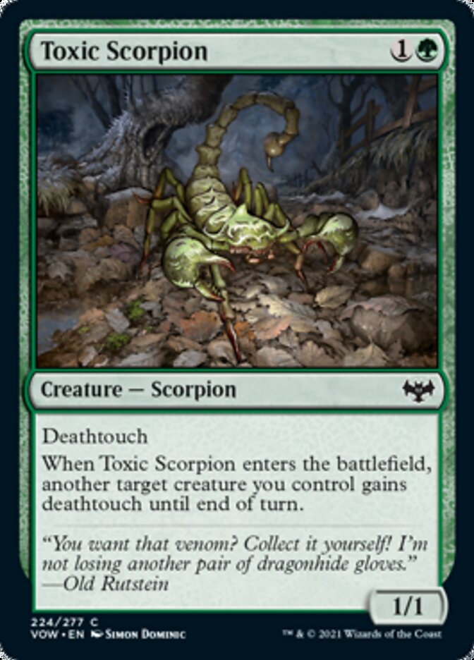 Toxic Scorpion [Innistrad: Crimson Vow] | Good Games Cannington