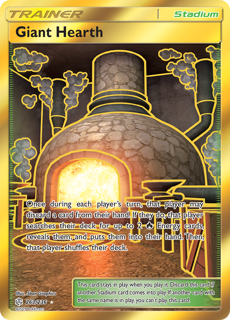 Giant Hearth (263/236) [Sun & Moon: Cosmic Eclipse] | Good Games Cannington