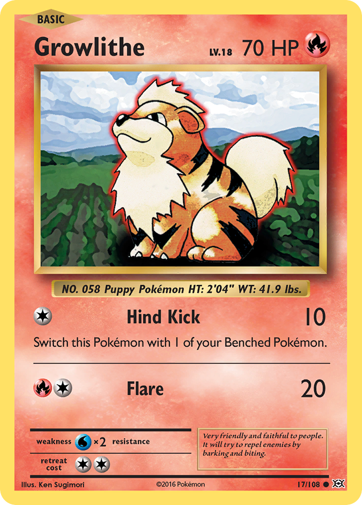 Growlithe (17/108) [XY: Evolutions] | Good Games Cannington