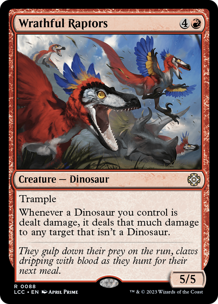 Wrathful Raptors [The Lost Caverns of Ixalan Commander] | Good Games Cannington