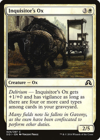 Inquisitor's Ox [Shadows over Innistrad] | Good Games Cannington