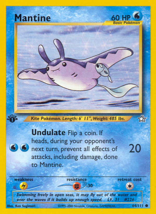 Mantine (64/111) [Neo Genesis 1st Edition] | Good Games Cannington