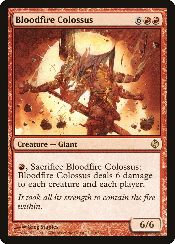 Bloodfire Colossus [Duel Decks: Venser vs. Koth] | Good Games Cannington