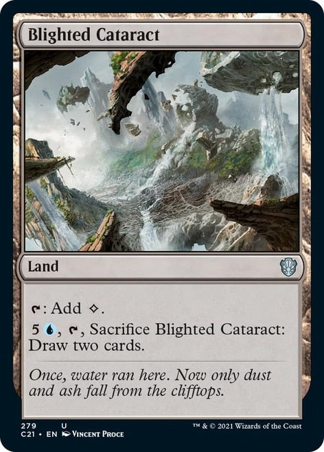 Blighted Cataract [Commander 2021] | Good Games Cannington