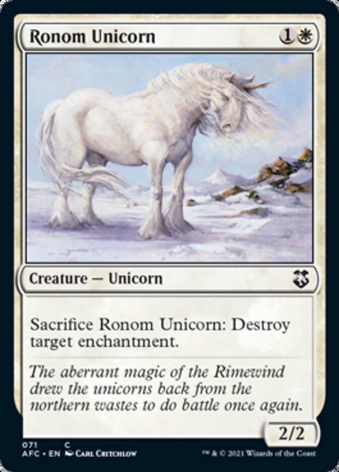 Ronom Unicorn [Dungeons & Dragons: Adventures in the Forgotten Realms Commander] | Good Games Cannington