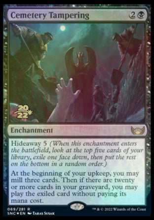 Cemetery Tampering [Streets of New Capenna Prerelease Promos] | Good Games Cannington