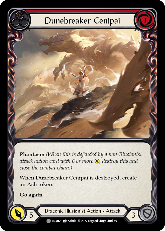 Dunebreaker Cenipai (Red) [UPR021] (Uprising)  Rainbow Foil | Good Games Cannington