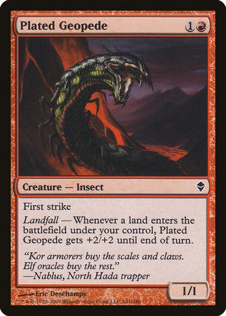 Plated Geopede [Zendikar] | Good Games Cannington