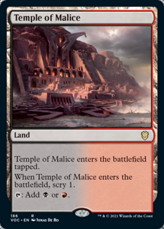 Temple of Malice [Innistrad: Crimson Vow Commander] | Good Games Cannington