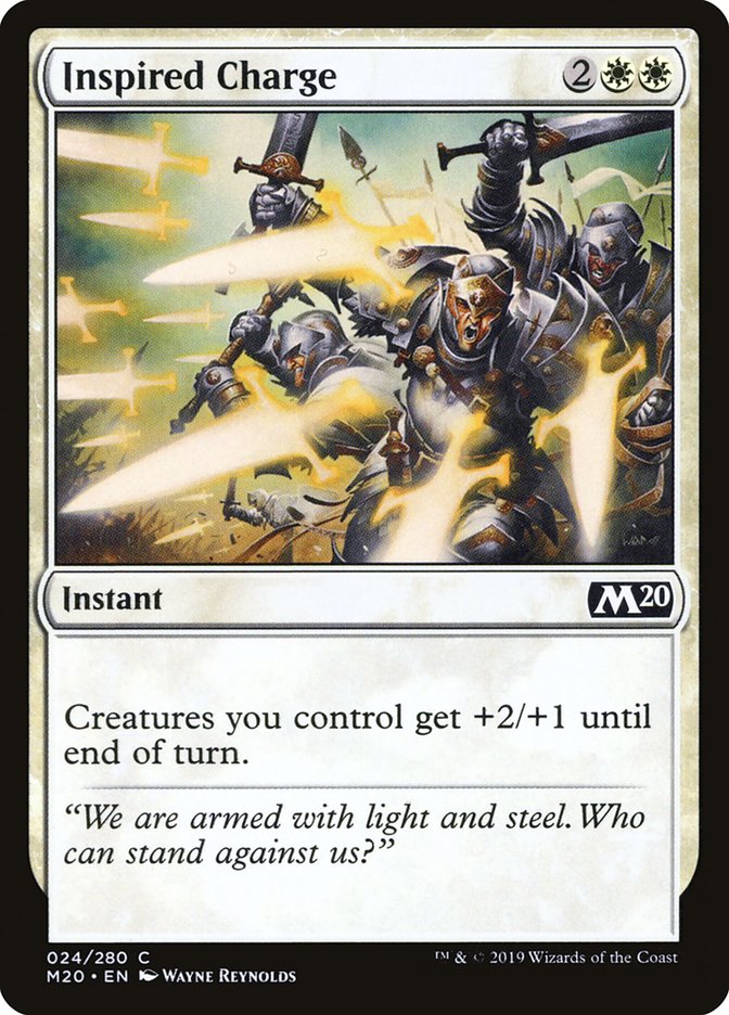 Inspired Charge [Core Set 2020] | Good Games Cannington