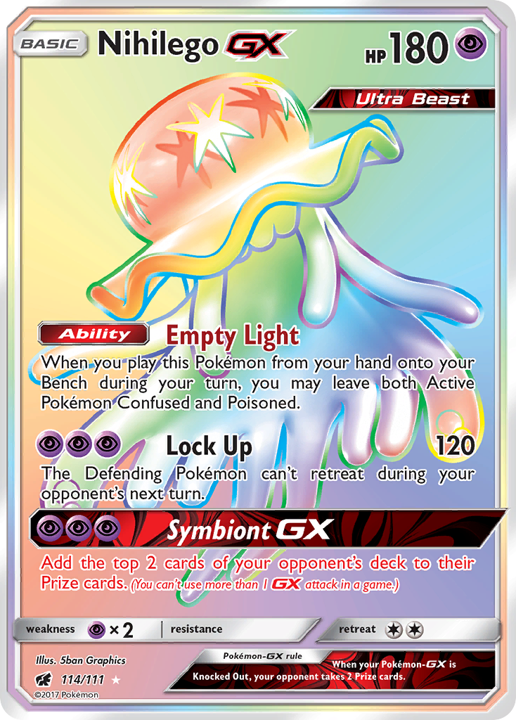 Nihilego GX (114/111) [Sun & Moon: Crimson Invasion] | Good Games Cannington