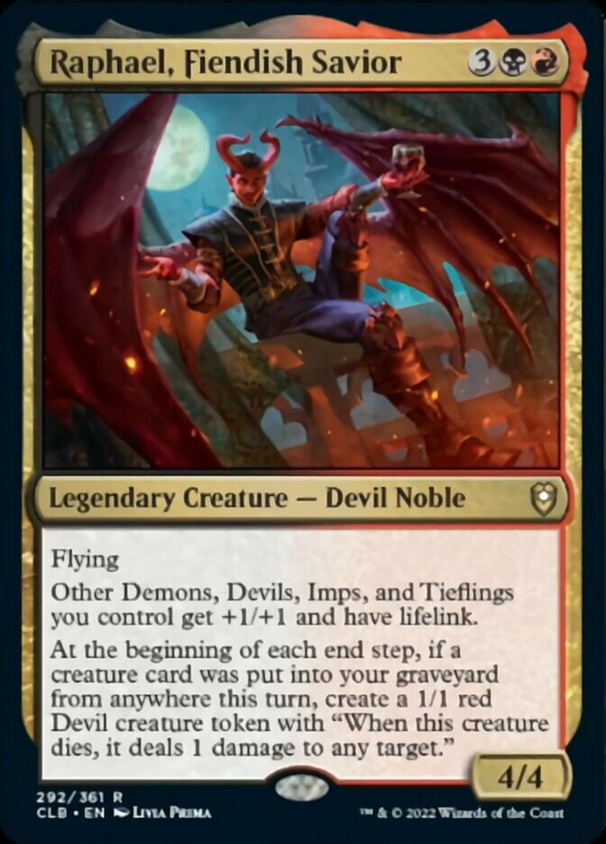 Raphael, Fiendish Savior [Commander Legends: Battle for Baldur's Gate] | Good Games Cannington