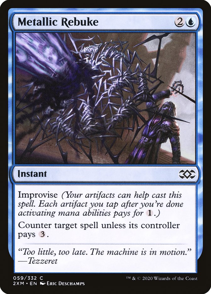 Metallic Rebuke [Double Masters] | Good Games Cannington