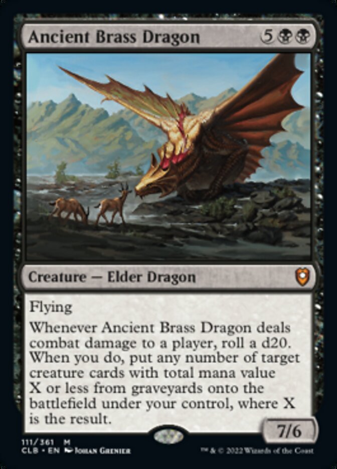 Ancient Brass Dragon [Commander Legends: Battle for Baldur's Gate] | Good Games Cannington