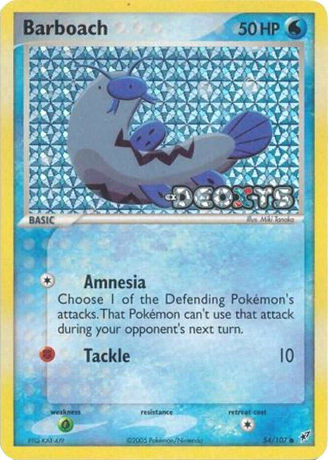 Barboach (54/107) (Stamped) [EX: Deoxys] | Good Games Cannington