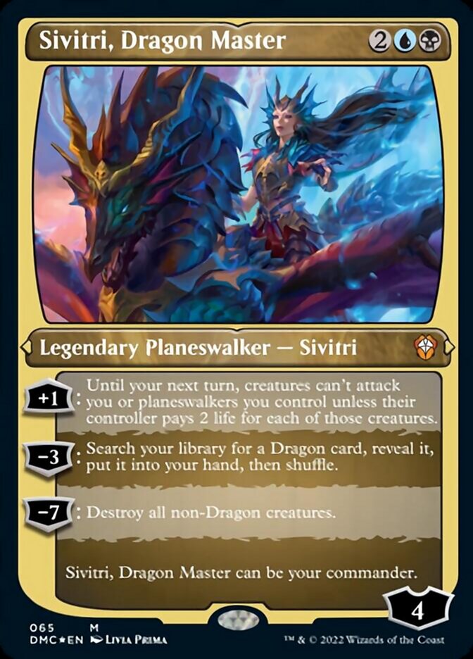 Sivitri, Dragon Master (Foil Etched) [Dominaria United Commander] | Good Games Cannington