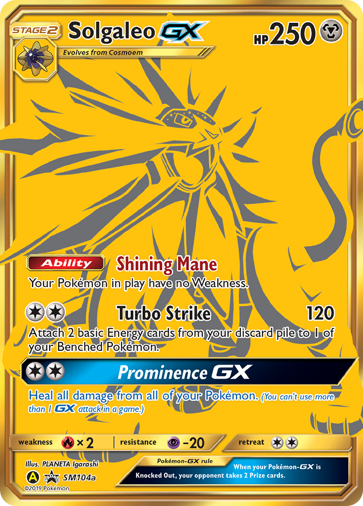 Solgaleo GX (SM104a) [Sun & Moon: Black Star Promos] | Good Games Cannington