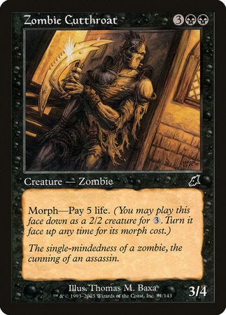Zombie Cutthroat [Scourge] | Good Games Cannington