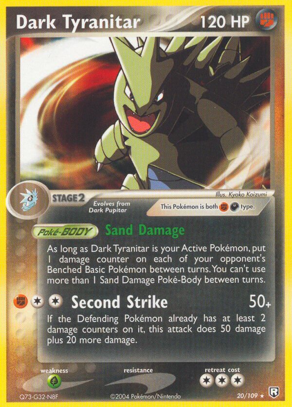 Dark Tyranitar (20/109) (Theme Deck Exclusive) [EX: Team Rocket Returns] | Good Games Cannington