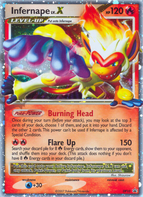 Infernape LV.X (DP10) [Diamond & Pearl: Black Star Promos] | Good Games Cannington