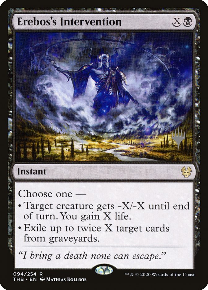 Erebos's Intervention (Promo Pack) [Theros Beyond Death Promos] | Good Games Cannington