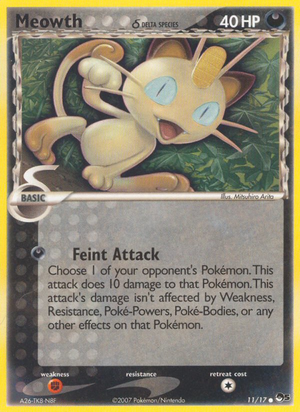 Meowth (11/17) (Delta Species) [POP Series 5] | Good Games Cannington