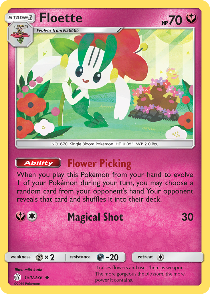 Floette (151/236) [Sun & Moon: Cosmic Eclipse] | Good Games Cannington