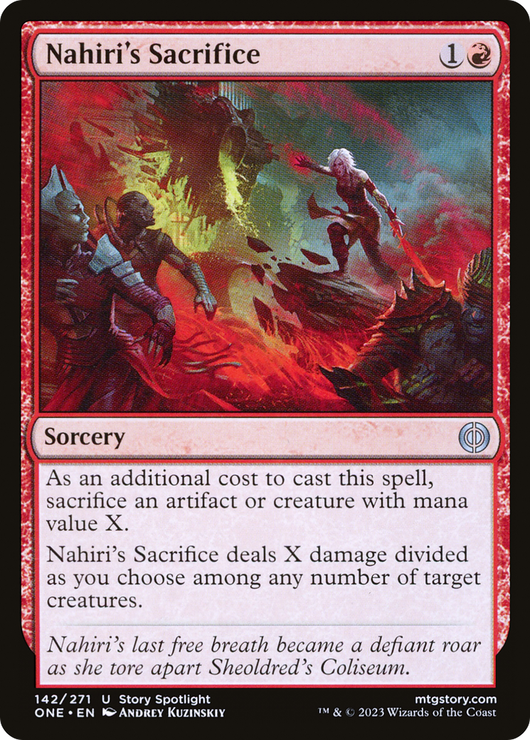 Nahiri's Sacrifice [Phyrexia: All Will Be One] | Good Games Cannington