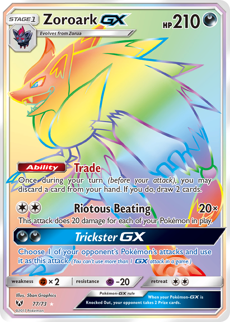Zoroark GX (77/73) [Sun & Moon: Shining Legends] | Good Games Cannington