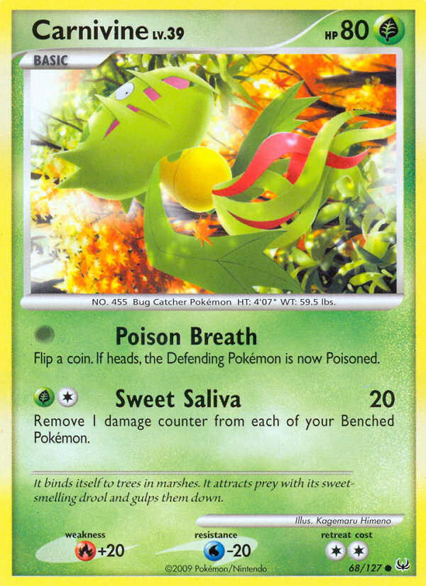 Carnivine (68/127) [Platinum: Base Set] | Good Games Cannington