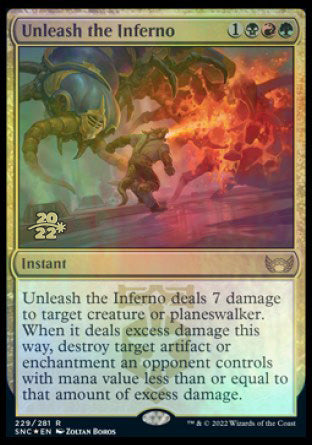 Unleash the Inferno [Streets of New Capenna Prerelease Promos] | Good Games Cannington