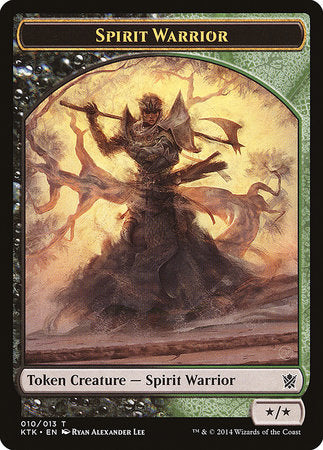 Spirit Warrior Token [Khans of Tarkir Tokens] | Good Games Cannington