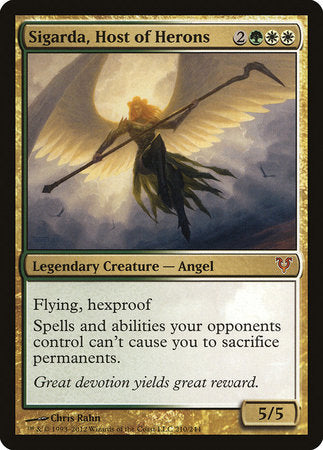 Sigarda, Host of Herons [Avacyn Restored] | Good Games Cannington