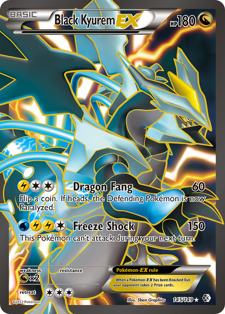 Black Kyurem EX (145/149) [Black & White: Boundaries Crossed] | Good Games Cannington