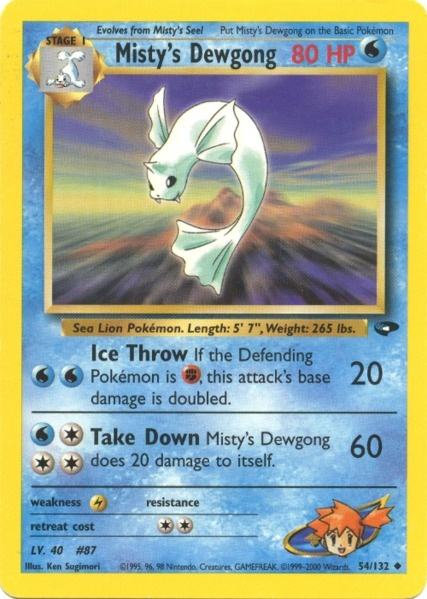 Misty's Dewgong (54/132) [Gym Challenge Unlimited] | Good Games Cannington