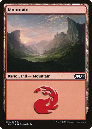 Mountain (275) [Core Set 2019] | Good Games Cannington