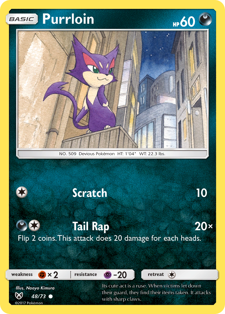 Purrloin (48/73) [Sun & Moon: Shining Legends] | Good Games Cannington