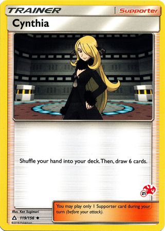 Cynthia (119/156) (Charizard Stamp #21) [Battle Academy 2020] | Good Games Cannington