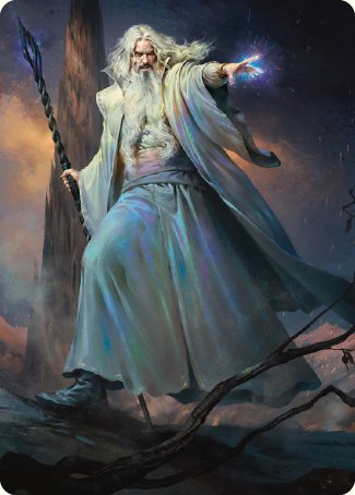 Saruman of Many Colors Art Card [The Lord of the Rings: Tales of Middle-earth Art Series] | Good Games Cannington