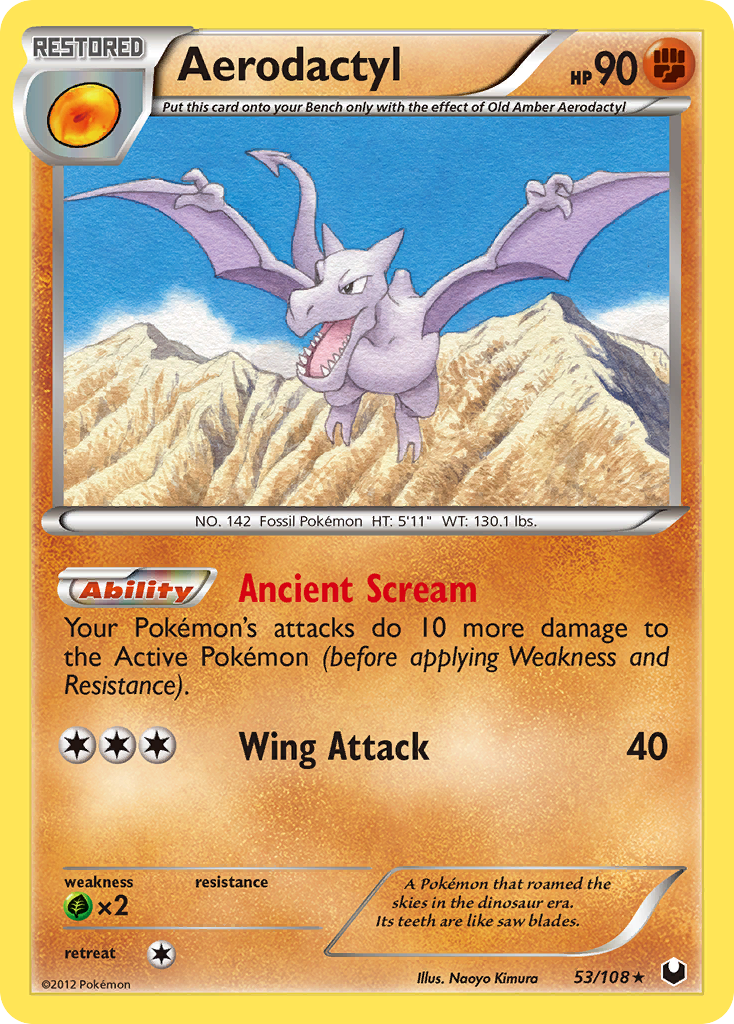 Aerodactyl (53/108) [Black & White: Dark Explorers] | Good Games Cannington