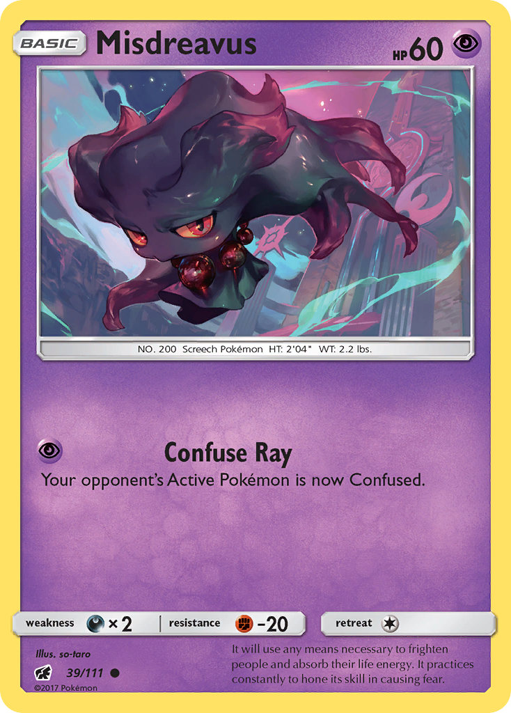 Misdreavus (39/111) [Sun & Moon: Crimson Invasion] | Good Games Cannington