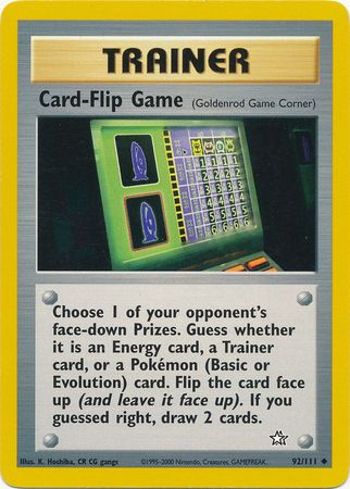 Card-Flip Game (92/111) [Neo Genesis Unlimited] | Good Games Cannington