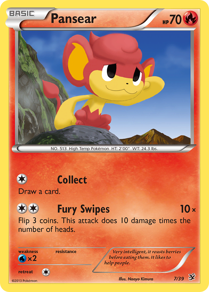 Pansear (7/39) [XY: Kalos Starter Set] | Good Games Cannington