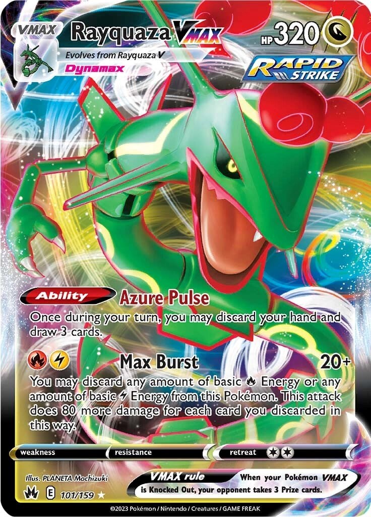 Rayquaza VMAX (101/159) (101) [Sword & Shield: Crown Zenith] | Good Games Cannington