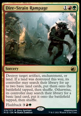 Dire-Strain Rampage (Promo Pack) [Innistrad: Midnight Hunt Promos] | Good Games Cannington