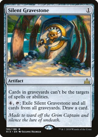 Silent Gravestone [Rivals of Ixalan] | Good Games Cannington