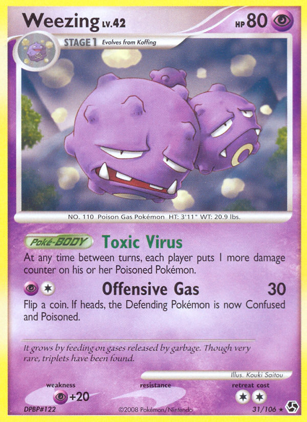Weezing (31/106) [Diamond & Pearl: Great Encounters] | Good Games Cannington